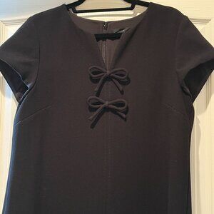 JCrew | Presentation Shift Dress w/Bows | Black | Size: 12